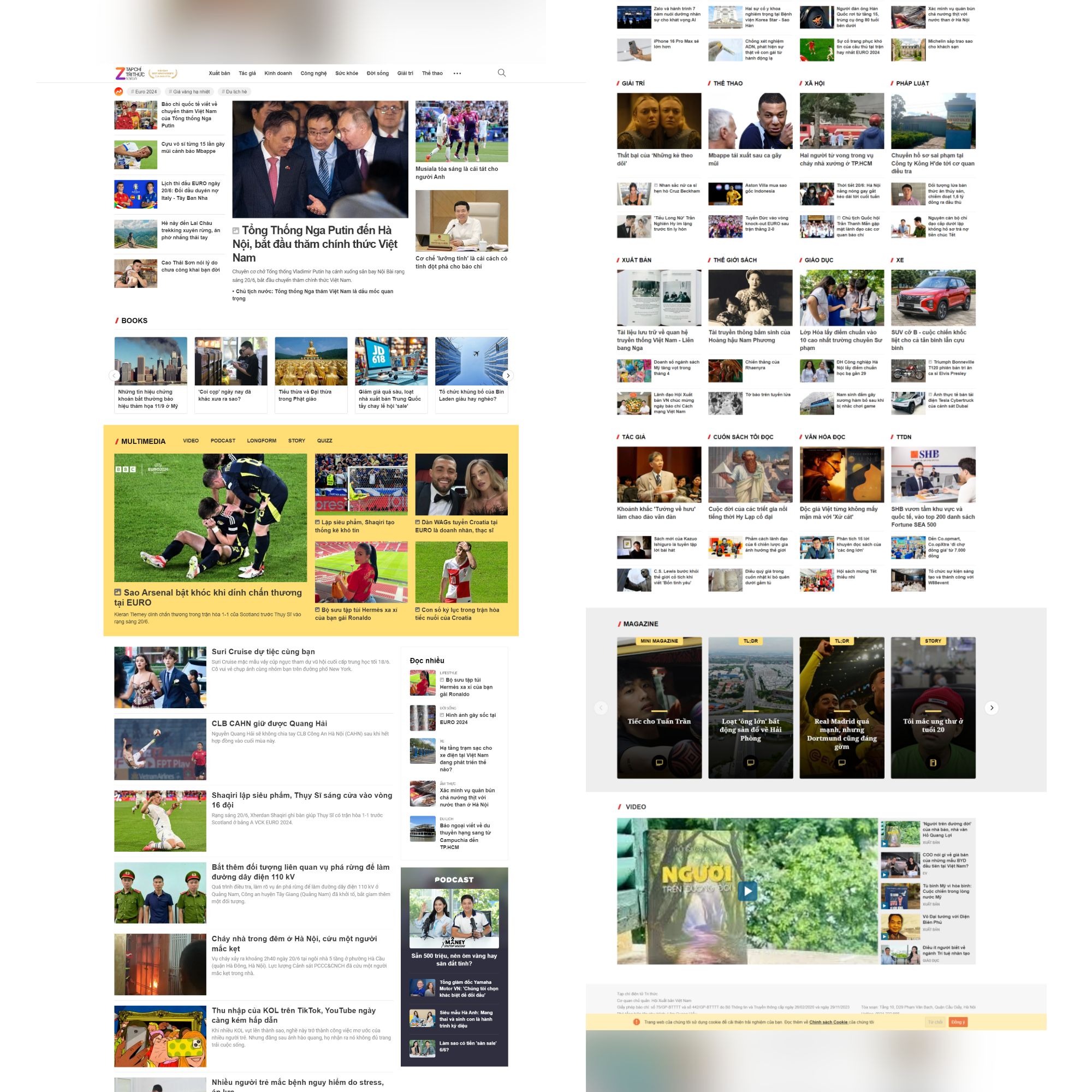 GIAO DIỆN WEB TIN TỨC