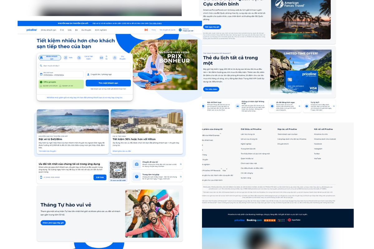 Thiết kế website đặt phòng khách sạn